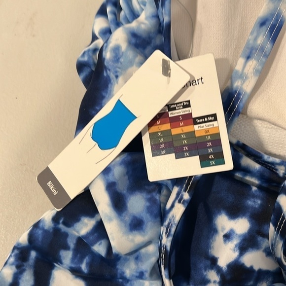 TIME AND TRU Ladies Swim Suit Tie at Bust. New with tags Size 1X (16w-18w) - Picture 9 of 11